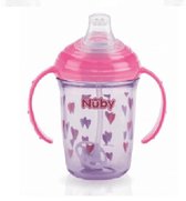 Nuby Antilekbeker Met Handvatten Tritan 240ml Roze 6m+