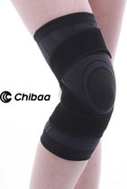 Chibaa Knie band Zwart |Unisex |Knie Versterking |Orthopedische kniebrace voor kruisband |Knieband voor meniscus | Kniebeschermer |Knie brace patella | Compressie kniebandage blessure |Sporten |Bescherming|