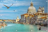 Santa Maria della Salute en het Canal Grande in Venetië - Foto op Tuinposter - 120 x 80 cm