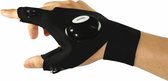 Luxe Vingerloze Handschoen met LED Licht - Zaklamp - Sporthandschoen - Reparatie op Donkere Plekken - Camping - Sporten