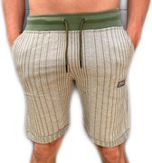 Embrator mannen Jogging Short streep grijs maat XL