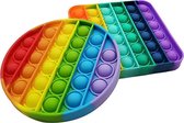 Pop It Fidget Unieke Set: Regenboog Rond & Vierkant