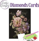 Dotty Designs Diamond Cards - Roses in Black DDDC1025