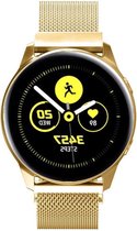 YPCd® Samsung Galaxy Watch Active bandje - Goud - Milanees Roestvrij Staal