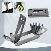 UB Ubetter Sport Multi-Tool 14-in-1 - RVS Multitool - Klein Zakmes - Complete Survival Mes Tool - Tang - Ziba - Vijl - Outdoor Minitool - Sleutelhanger - Mini multifunctionele schroevendraaie