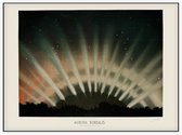 Aurora Borealis, Étienne Léopold Trouvelot - Foto op Akoestisch paneel - 120 x 90 cm