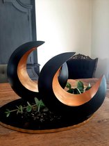 Alinterieur - Standing Moon/Maan - ZwartGoud -Medium
