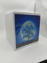 Diamond painting storage case 25x25cm - blauw