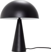 HÜBSCH INTERIOR - Mat zwarte tafellamp - ø25xh33cm
