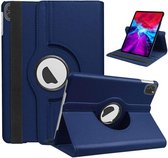 iPad Air 2020 Hoes - Draaibare Hoesje Case Cover voor de Apple iPad Air 4e Generatie (2020) 10.9 inch - Donker Blauw