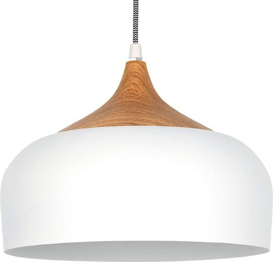 multifunctioneel PapoeaNieuwGuinea thuis Hanglamp Led Scandinavisch Nordic Wit 30.5cm - Rond - Hout - Modern -  Dimbaar... | bol.com