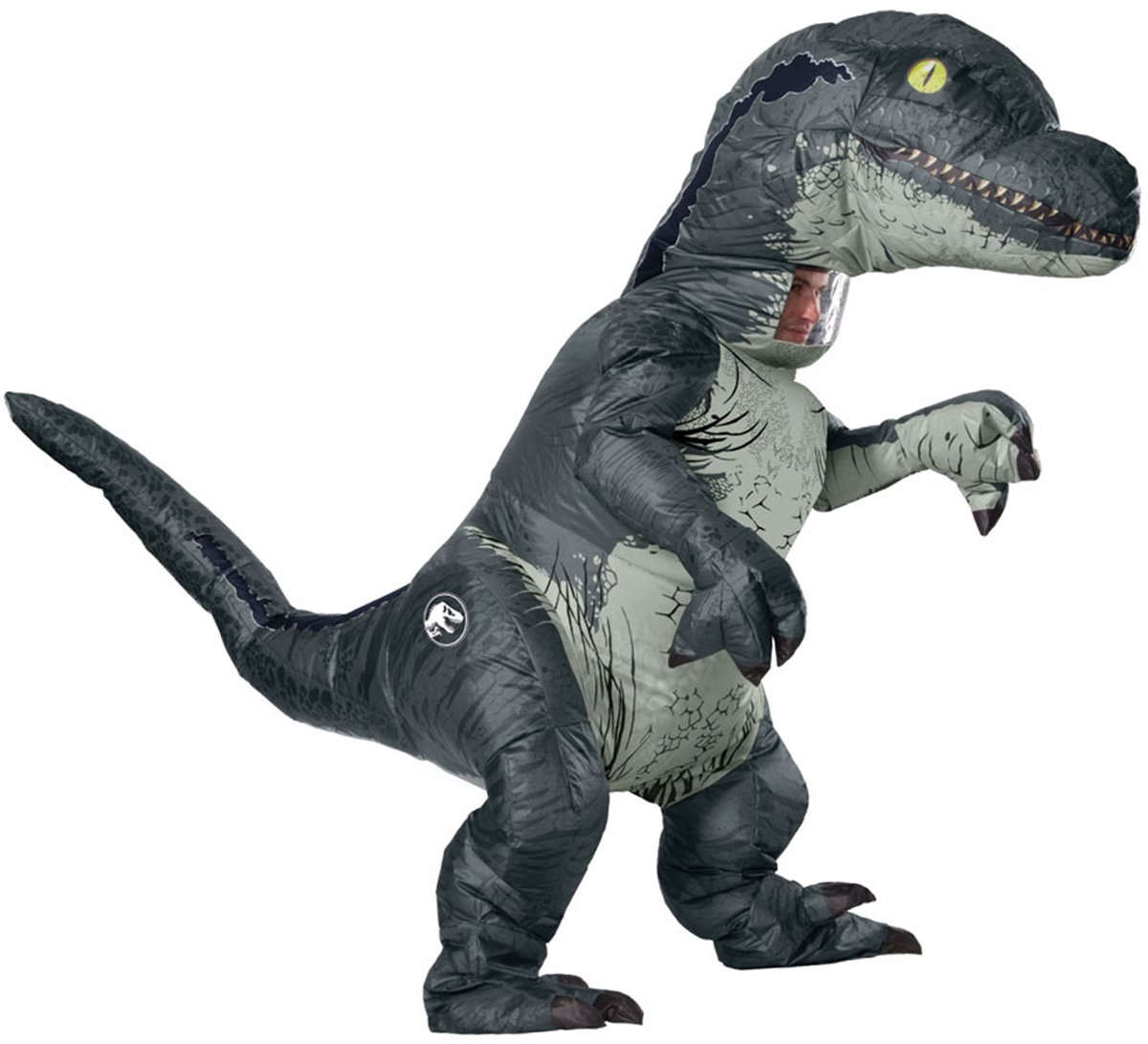 RUBIES UK - Jurassic World velociraptor kostuum voor volwassenen - Volwassenen kostuums