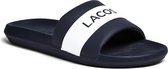 Lacoste Croco Slide Heren Slippers - Navy/Wit - Maat 42