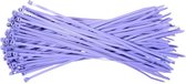 Kabelbinders 3,6 x 140 mm   -   paars   -  zak 100 stuks   -  Tiewraps   -  Binders