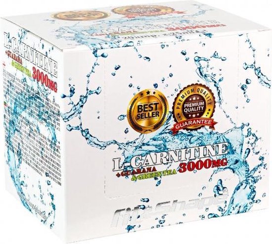 Fit&Shape L-Carnitine 3000mg -20 ampullen-Ananas smaak- met o.a groene thee  extract -... | bol