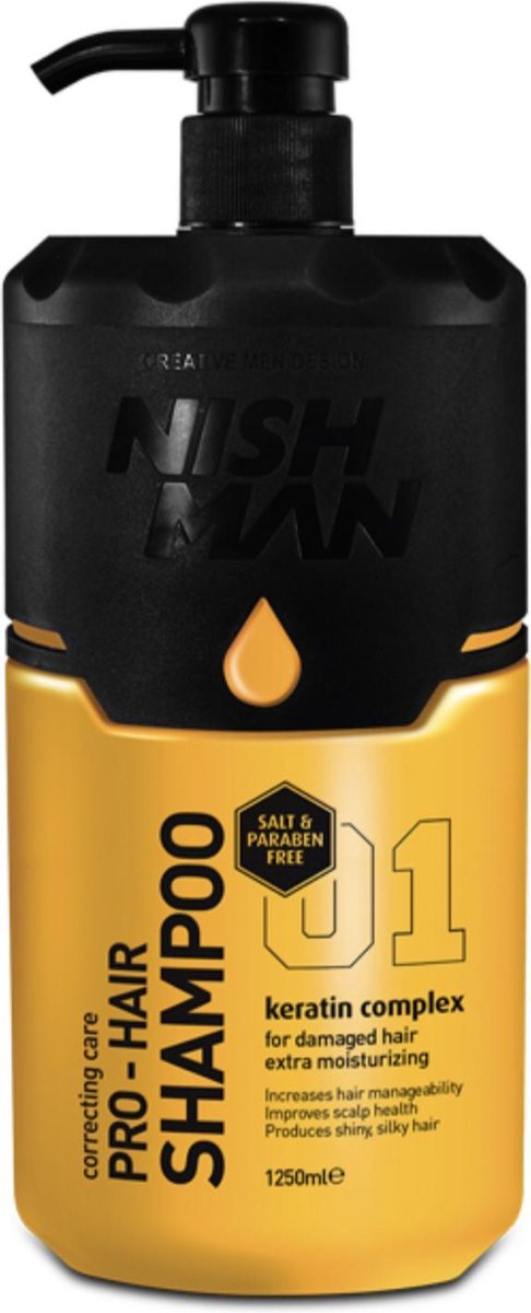 Nish Man Shampoo Keratin Complex-1250 ml