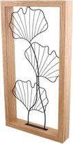 Luxe Wandframe | Wanddecoratie | Wandframe |Wandhanger | Diverse varianten | Wonen | Hoogwaardige kwaliteit | Woondecoratie | Metaal | Hout | Houten Frame | Blad | Bladeren | Modern | Binnen 