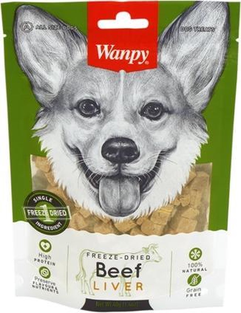 Wanpy - Gevriesdroogde Runderlever - hondensnack