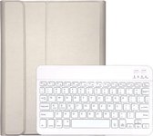 7 inch Universeel Smart Keyboard Case Bluetooth Toetsenbord Hoesje - Goud