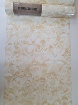 BN wallcoverings - vliesbehang - geelachtig met bloemenpatroon