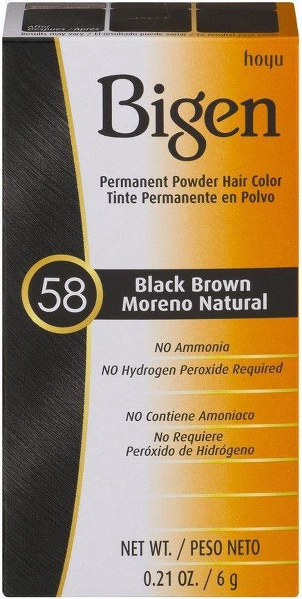 Bigen Black Brown #58