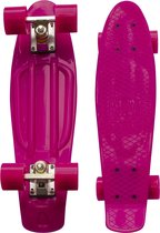 Broozzer Kunststof Pennyboard - ABEC 7 lagers - 22,5” – Flipgrip-board – Skateboard / Kickboard - NEON ROZE