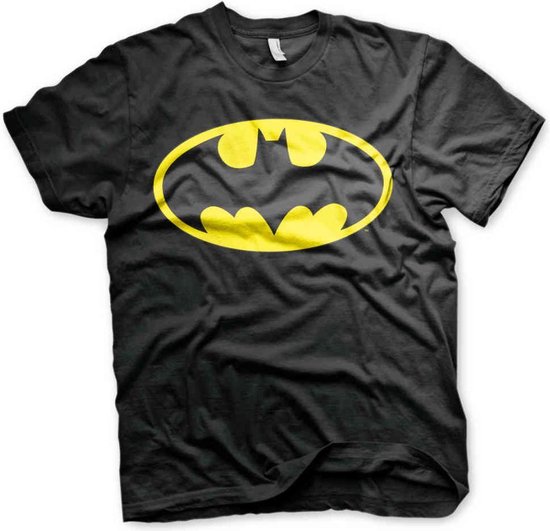 DC Comics Batman Unisex Tshirt Signal Logo Zwart
