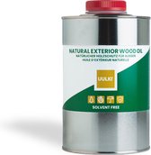 Uulki Natuurlijke Tuinmeubelolie (1 L) | Solventvrije Houtolie voor Buiten voor Tuinmeubels, Tuinhuis, Terras, Hardhout, Buitenschrijnwerk, Schutting, Hek, Vlonders, ... | Veilig te gebruiken