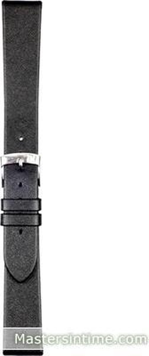 Morellato Horlogebandje - Morellato horlogeband X2443 Micra - leer - Zwart - bandbreedte 16.00 mm