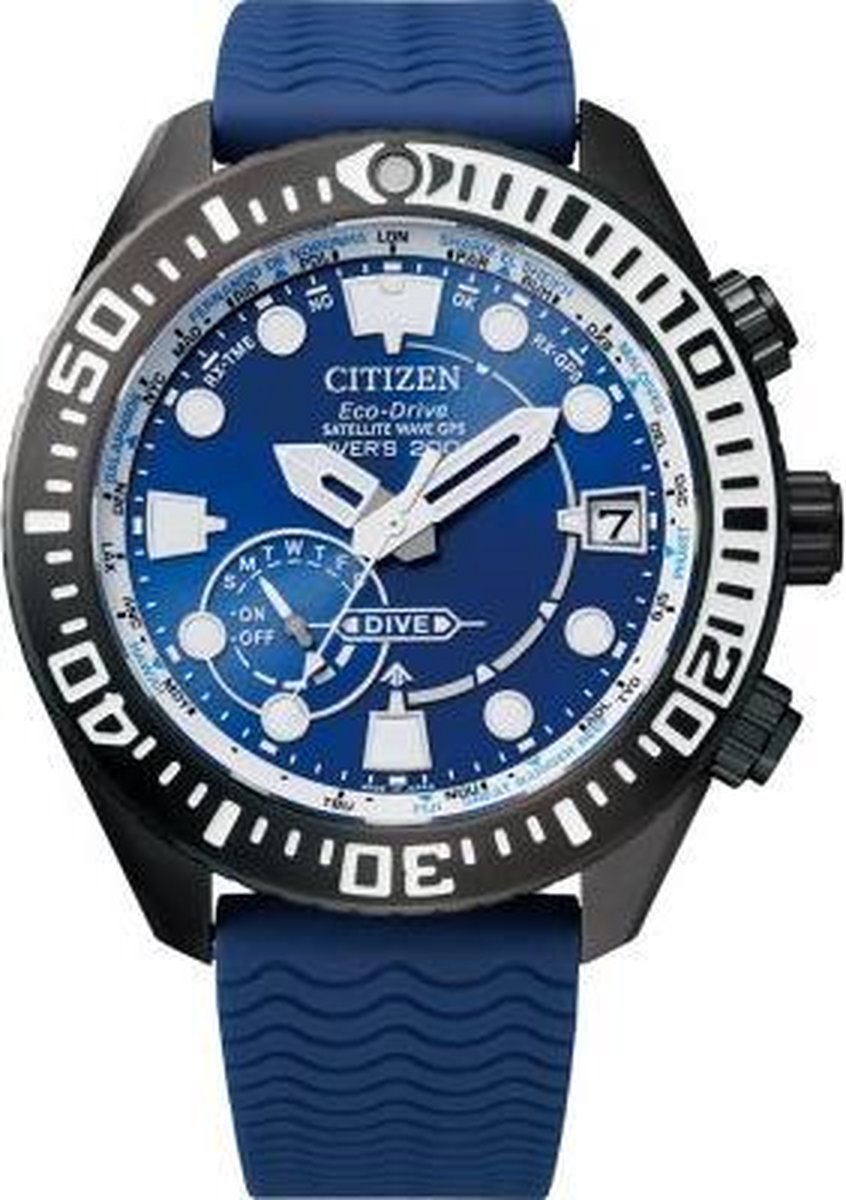 Citizen Promaster Horloge - Citizen heren horloge - Blauw - diameter 47 mm - Titanium