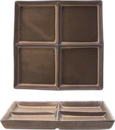 Galileo-Koper - Aperobord - 13,5x13,5cm - Porselein - (set van 3)