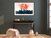 Artgeist - Schilderij - Inscription Above The City - Multicolor - 30 X 20 Cm