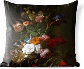 Buitenkussens - Tuin - Vaas met bloemen - Schilderij van Rachel Ruysch - 50x50 cm