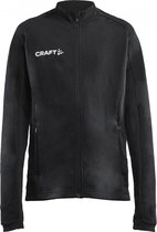 Craft Craft Evolve Full Zip Sportvest - Maat 128  - Unisex - zwart