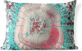 Buitenkussens - Tuin - Microscopische weergave met cirkelvormen - 60x40 cm