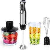 Staafmixer - Igna Rotaru - 0.6 Liter - 1000 Watt - Kunststof - Zwart/Zilver