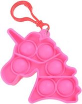 Pop it sleutelhanger | goedkoop | fidget toys | unicorn - donker roze