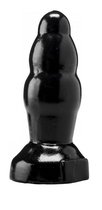 XXLTOYS - Plug&Play 4 - XXL Plug - Inbrenglengte 12 X 5 cm - Black - Uniek design Buttplug - Stevige Anaal plug - Made in Europe