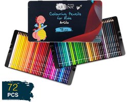 Artina Artilo potloden voor kinderen kleurpotloden set van 72 - FSC® Gecertificeerde stiften onbreekbaar