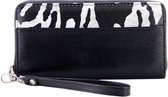Nouka Portemonnee Dames 20 X 12 X 3 Cm Imitatieleer Zwart/wit