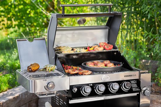 Rösle Barbecue - Barbecue Gas Videro G4-S Vario 30 mbar - Roestvast Staal - Zwart van Rösle — afbeelding 3