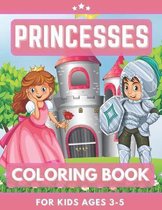 Princesses Coloring Book For Kids Ages 3-5