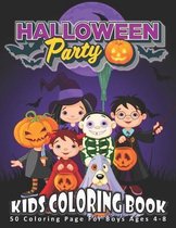 Halloween Party, Kids Coloring Book