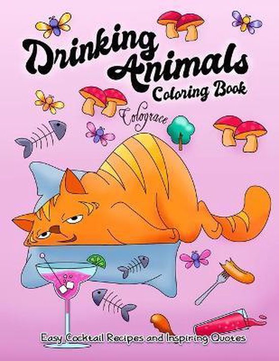 Drinking Animals Coloring Book, Colograce 9798675256624 Boeken