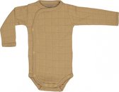 Lodger Rompertje Baby - Romper Solid - Okergeel - Lange mouw - 68