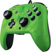 PDP Gaming Faceoff Deluxe+ Audio Wired Controller - Green Camo (Nintendo Switch/Switch OLED)