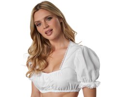 dressforfun - Dirndlblouse Antonia XL - verkleedkleding kostuum halloween verkleden feestkleding carnavalskleding carnaval feestkledij partykleding - 303043