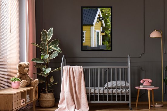 Fotolijst incl. Poster - Vogelhuisje voor de mees - 60x90 cm - Posterlijst