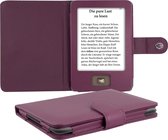 Housse à rabat kwmobile pour Tolino Shine - Étui à livres avec fermeture magnétique - Étui pour liseuse en violet