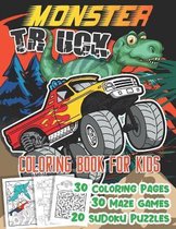 Monster Truck Coloring Books for Kids Ages 4-8